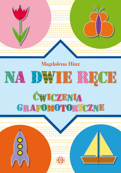 Blok z ćwiczeniami grafomotorycznymi Na dwie ręce HARMONIA z 40 ilustracjami