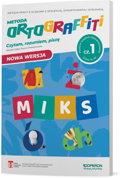 Zeszyt ćwiczeń Ortograffiti MIKS dla uczniów z dysleksją i dysortografią OPERON PODRĘCZNIKI 2