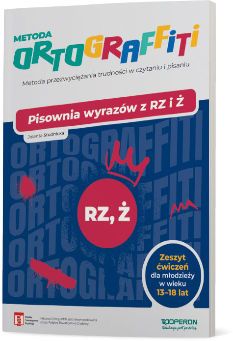 Zeszyt Ortograffiti Pisownia wyrazów z rz i ż dla młodzieży OPERON PODRĘCZNIKI 2