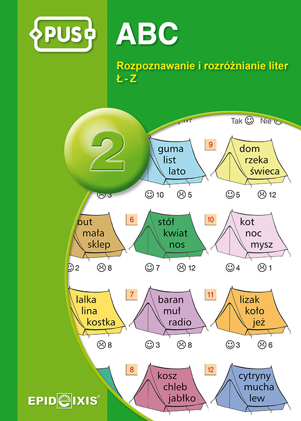 Książeczka PUS ABC 2 EPIDEIXIS do nauki liter Ł-Z i koncentracji dla dzieci