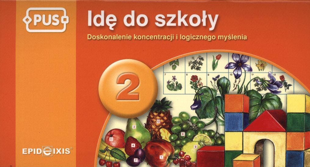Książka edukacyjna Idę do szkoły 2 EPIDEIXIS z ćwiczeniami na koncentrację i logiczne myślenie