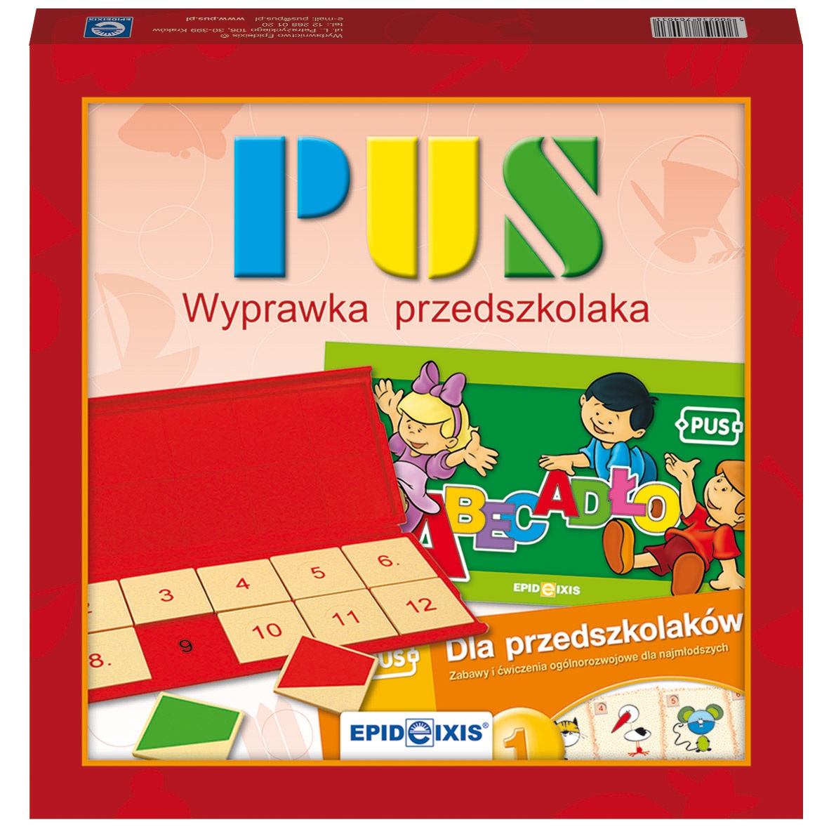 Wyprawka Przedszkolaka PUS zestaw edukacyjny EPIDEIXIS dwie książeczki i Zestaw Kontrolny format 280x280 mm