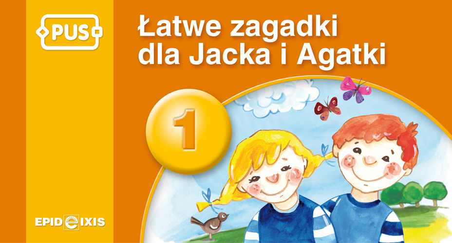 Książeczka Łatwe zagadki Jacka i Agatki 1 wydawnictwa EPIDEIXIS, format 140x260x4 mm