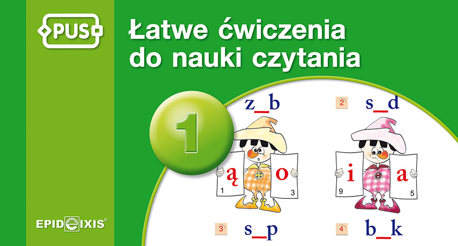 Książka Łatwe ćwiczenia do nauki czytania EPIDEIXIS – okładka i format 140x260x16 mm