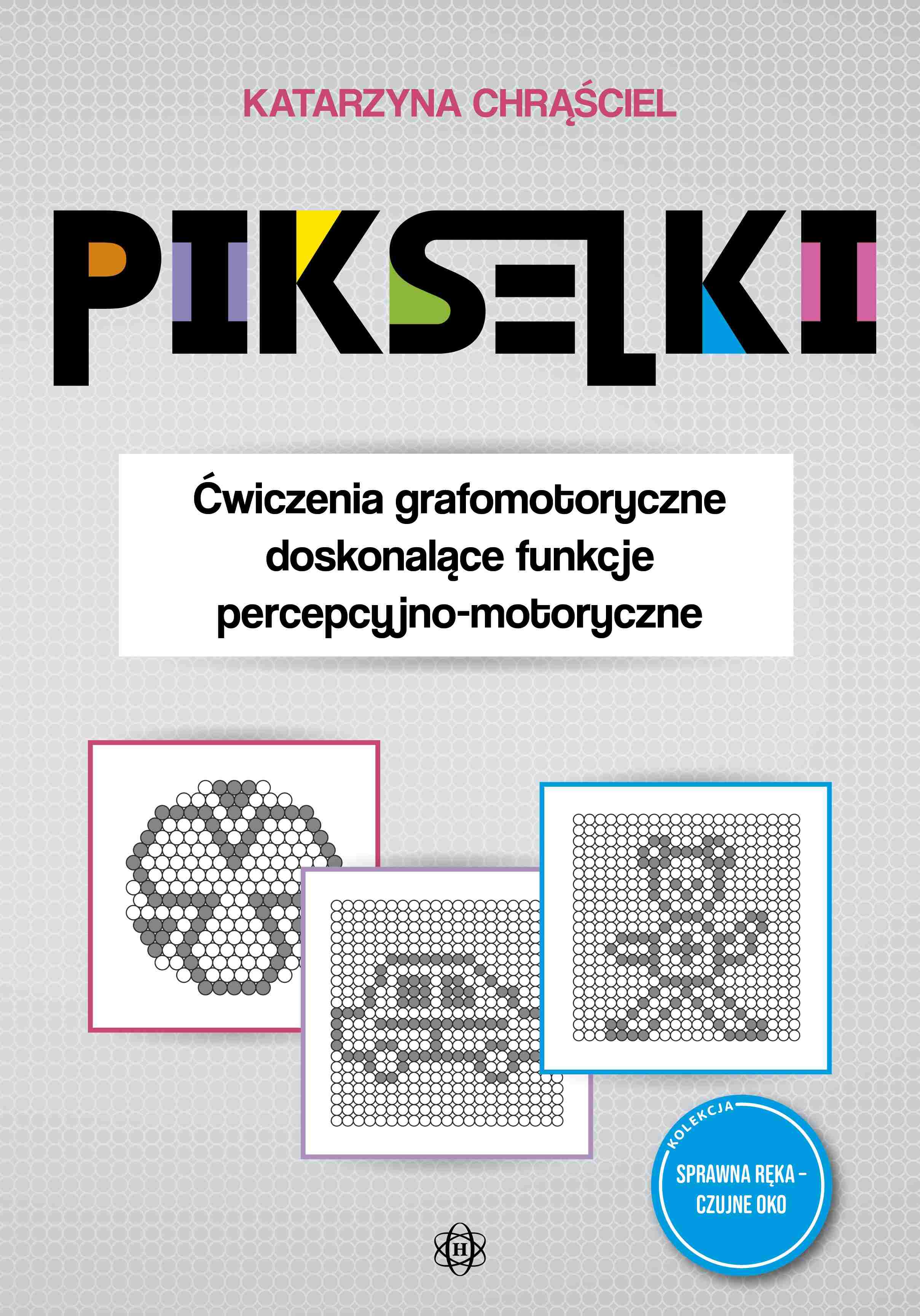 Pikselki ćwiczenia grafomotoryczne Harmonia - okładka książki z pikselami