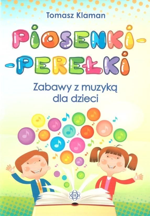 Okładka książki Piosenki-perełki z CD HARMONIA zawierająca piosenki i zabawy muzyczne dla dzieci