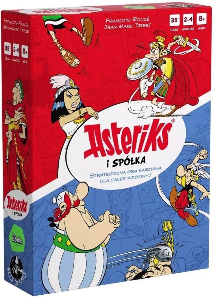 Strategiczna gra karciana Asterix i spółka od Alis Games, plansza i karty