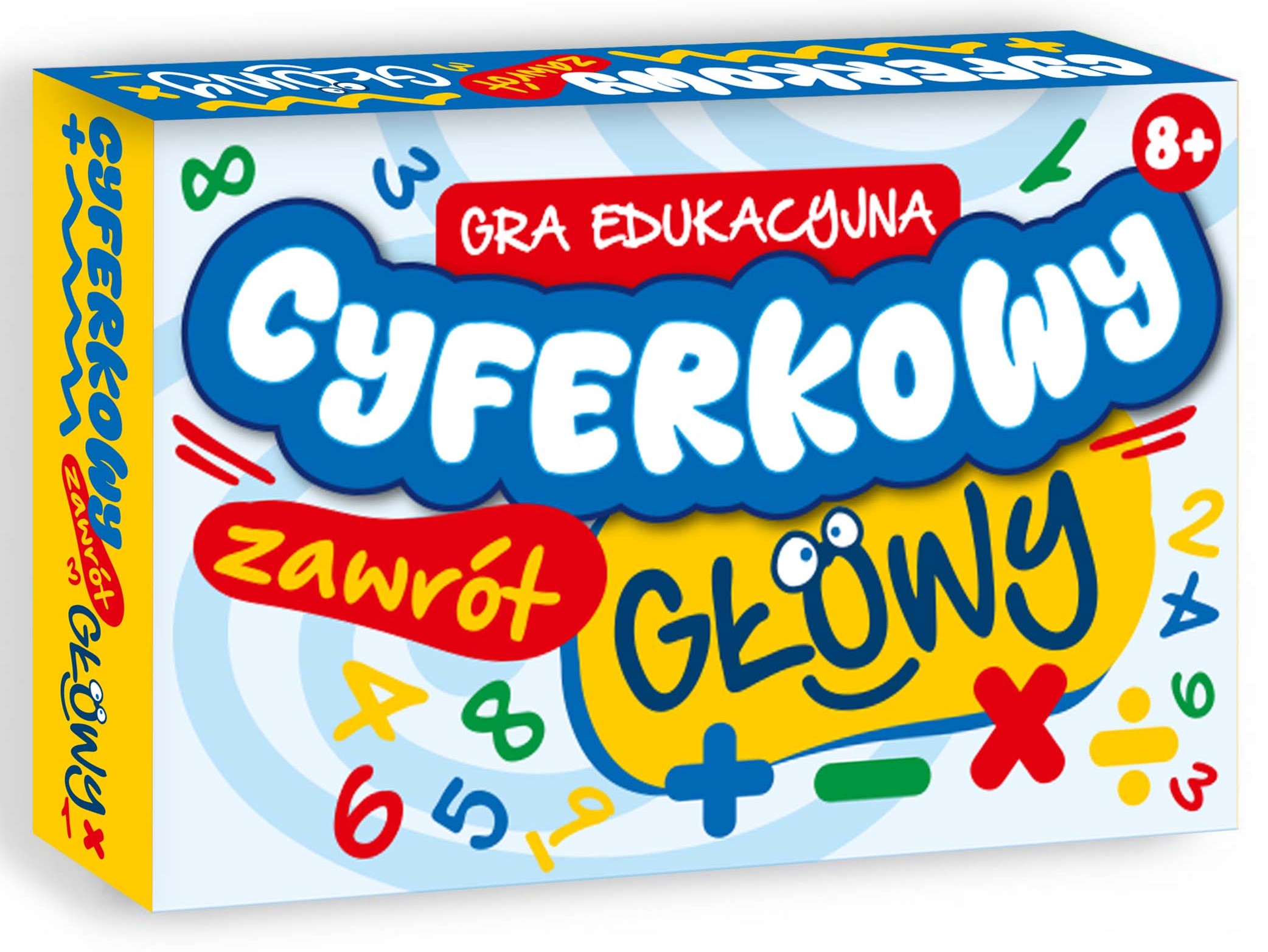 Karty edukacyjnej gry Cyferkowy Zawrót Głowy KANGUR – szczegóły kolorów i symboli