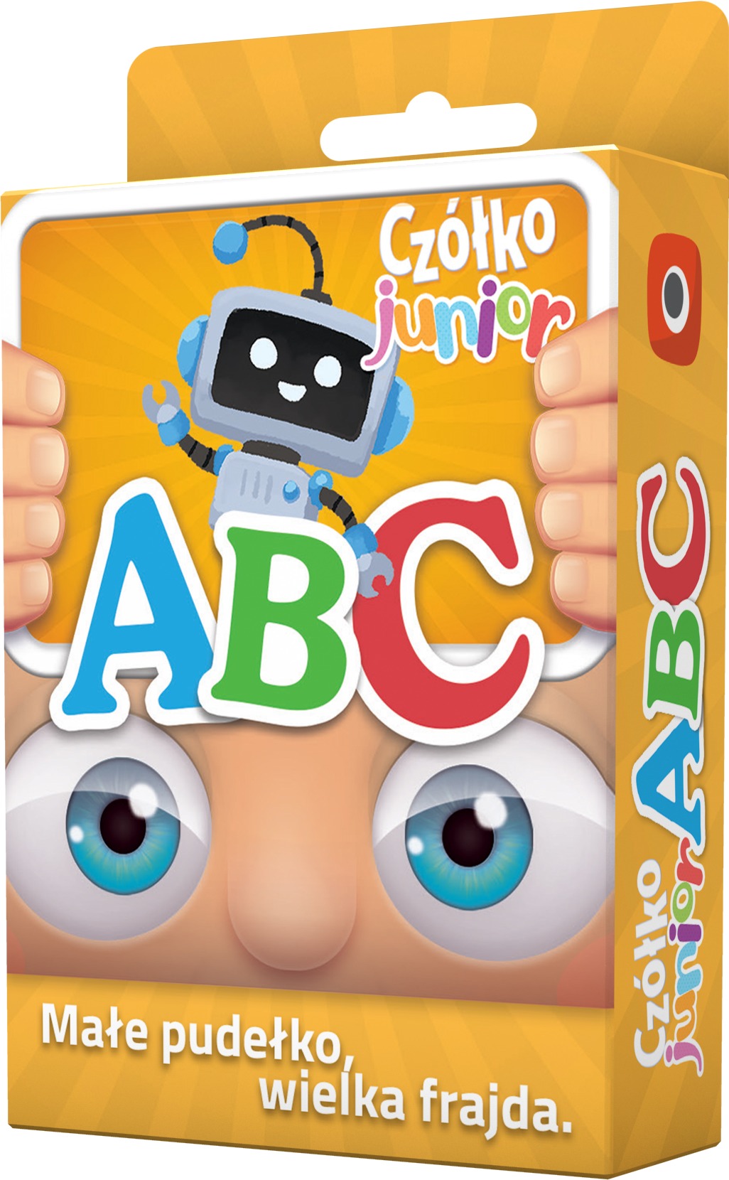 Czółko Junior ABC gra edukacyjna Portal Games – ilustracje i podpisy na kartach