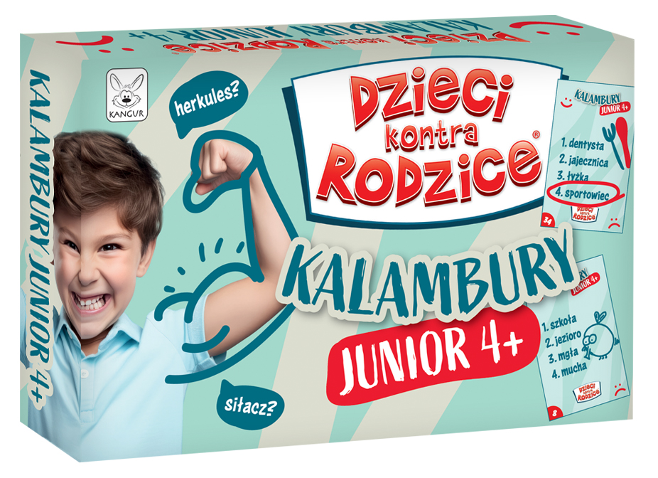Obrazkowa gra Kalambury Junior 4+ KANGUR - 54 karty z 216 hasłami