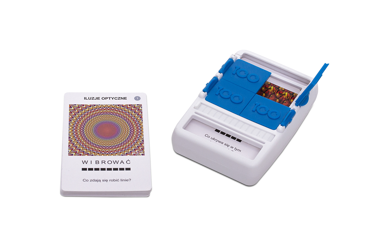 Zestaw 50 dwustronnych kart do gry 100 Pics: Iluzje optyczne od Rebel