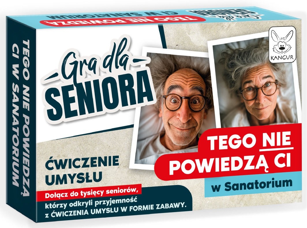 Gra edukacyjna dla seniorów Kangur Tego nie powiedzą Ci w sanatorium - okładka