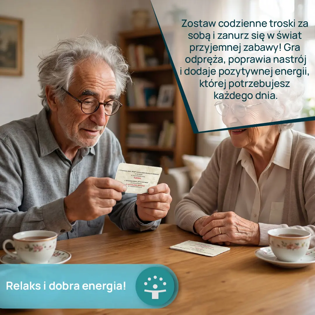 Plansza i elementy gry edukacyjnej Kangur dla seniorów z serii Tego nie powiedzą Ci w sanatorium