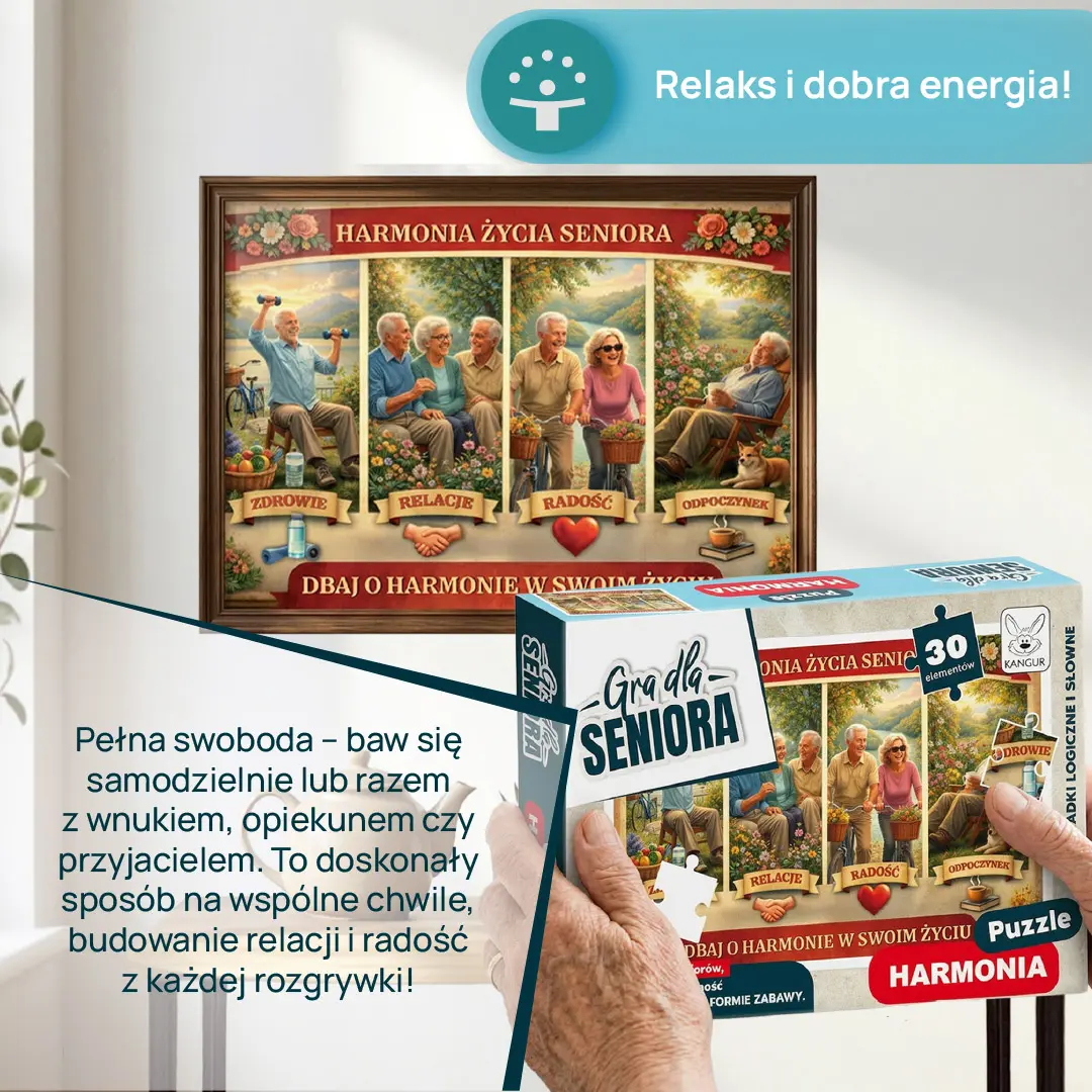 Puzzle Harmonia KANGUR - elementy układanki dla seniorów