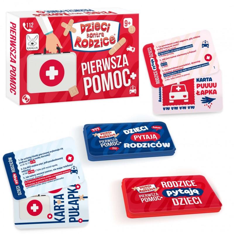 Rodzinna gra quiz o pierwszej pomocy Dzieci kontra Rodzice 156 pytań
