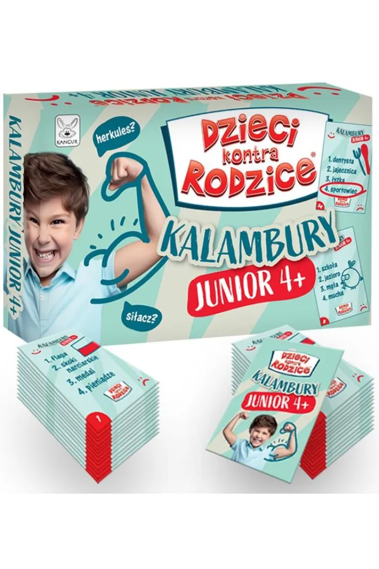 Rodzinna gra Kalambury Junior 4+ KANGUR - dzieci pokazują i rysują hasła