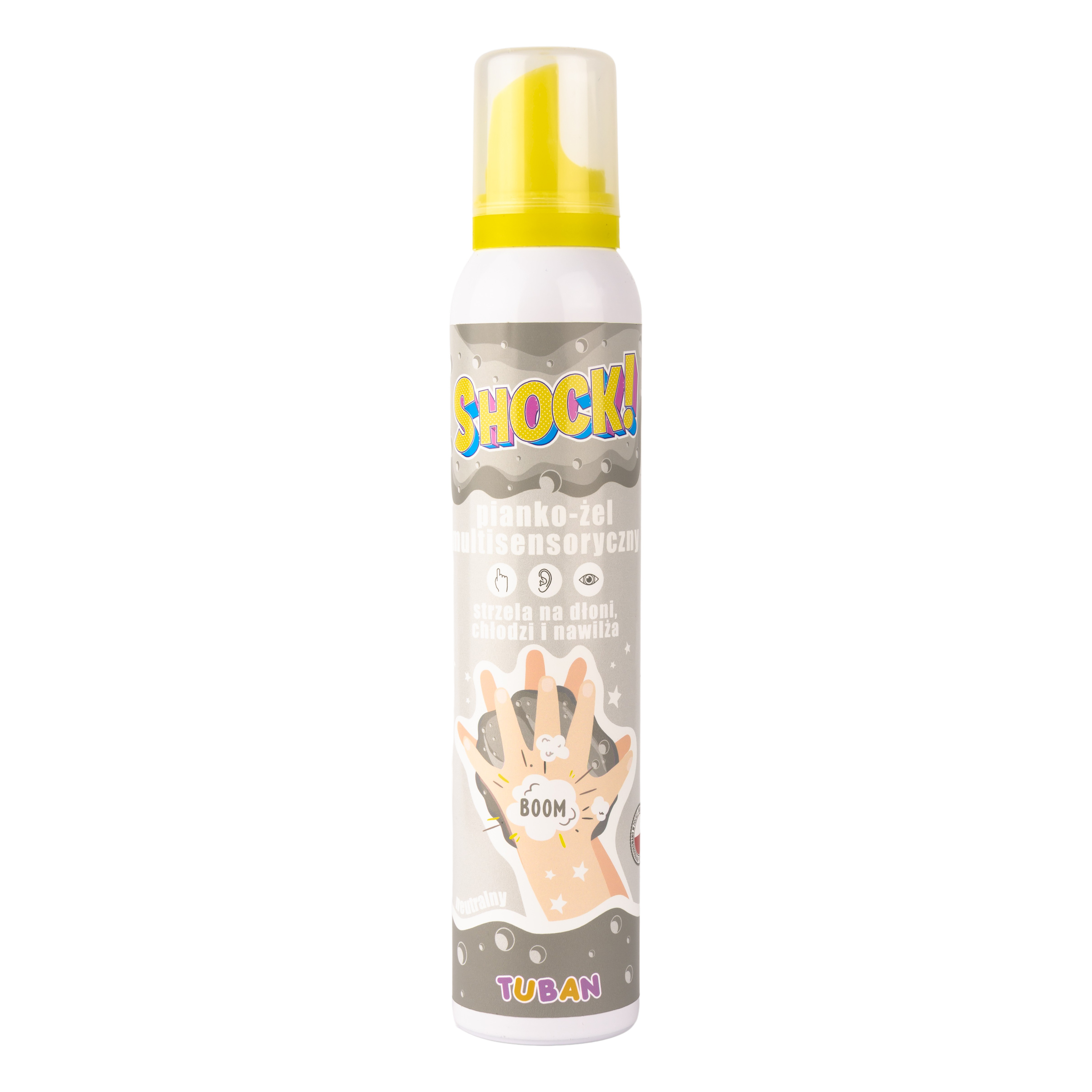 Multisensoryczny pianko-żel SHOCK 200 ml marki TUBAN pobudzający zmysły i nawilżający dłonie