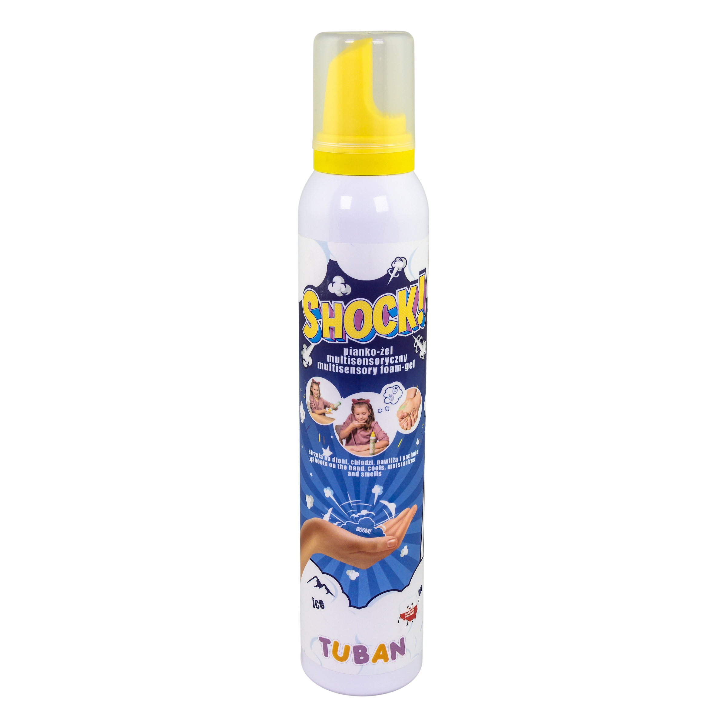 Multisensoryczna pianka-żel SHOCK 200 ml TUBAN o właściwościach nawilżających i chłodzących