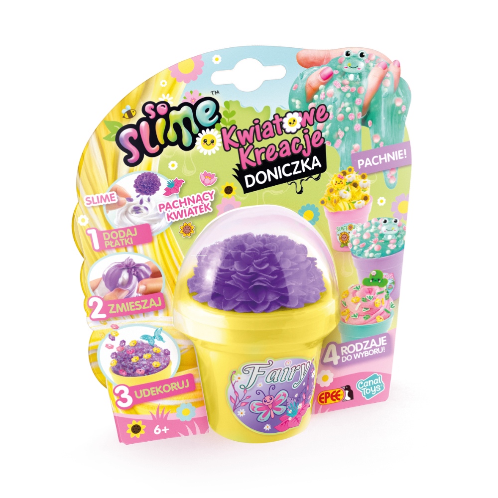 Zestaw So Slime z dekoracjami i pachnącym slime w doniczce