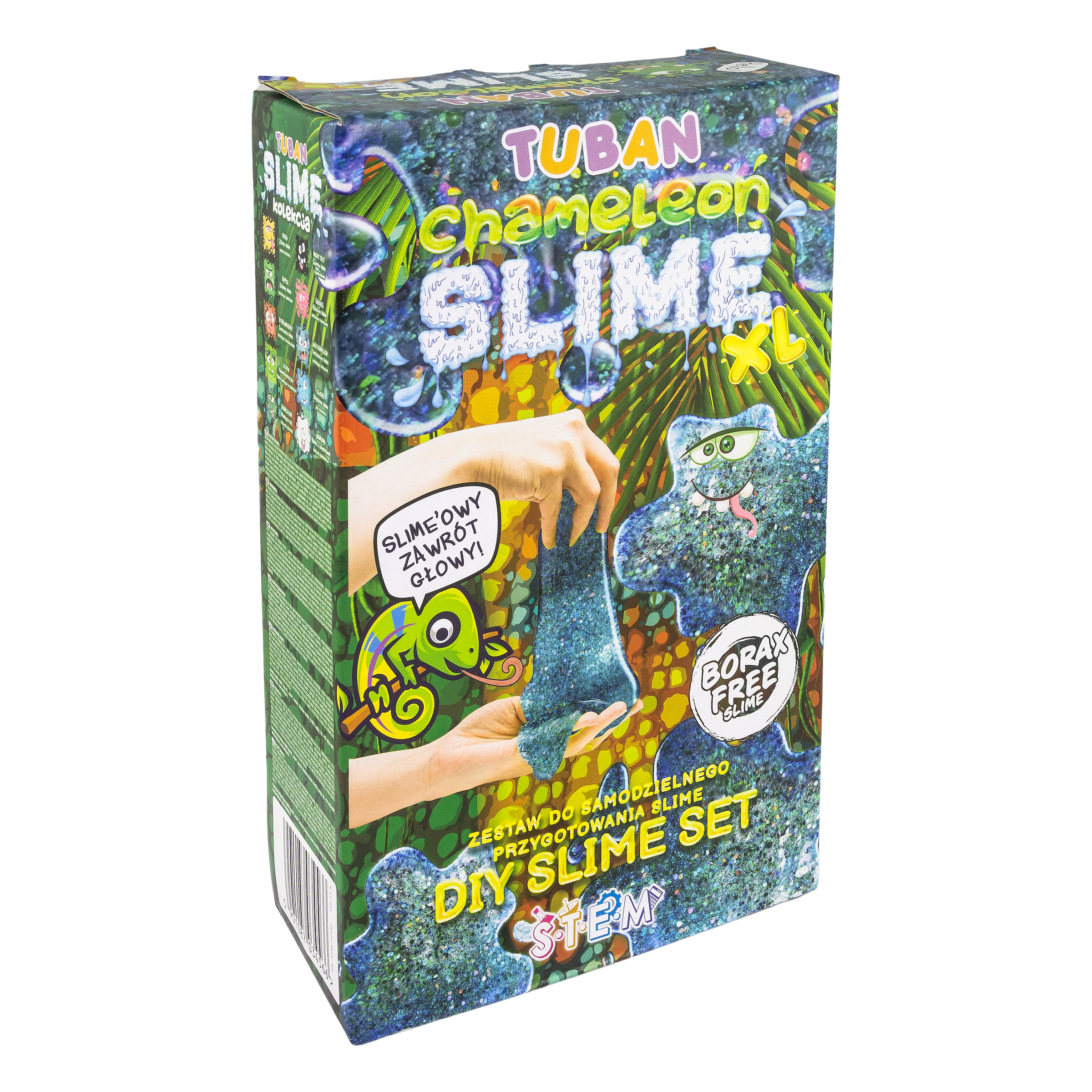 Super Slime XL Kameleon – zestaw kreatywny TUBAN z mieniącym się slime dla dzieci 6+