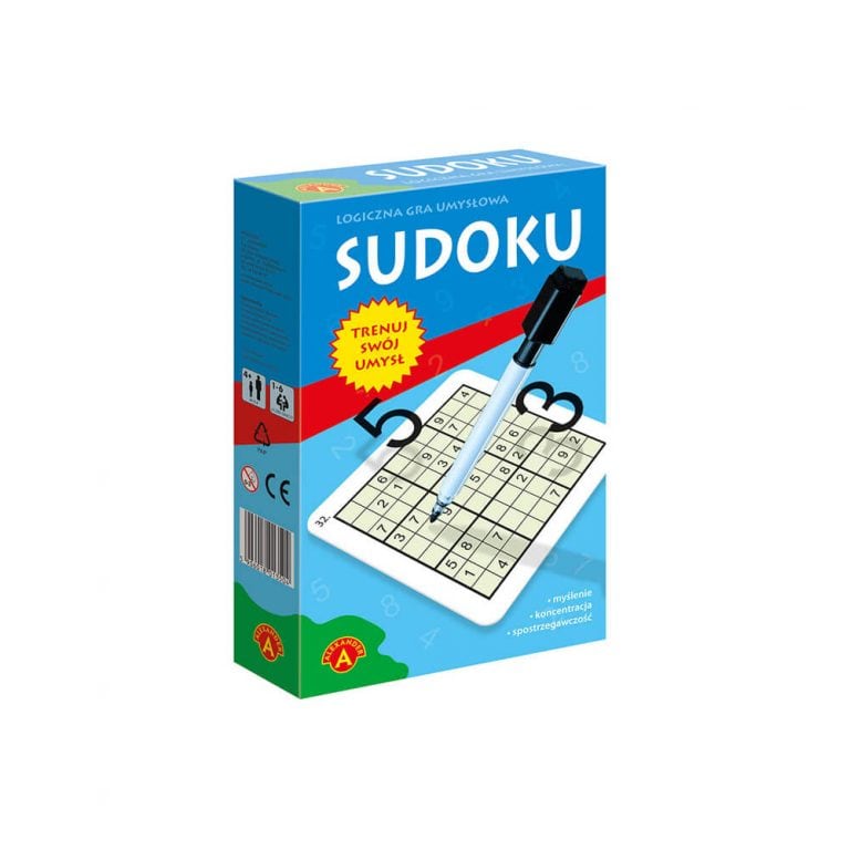 Plansze Sudoku Mini ALEXANDER GRY do wielokrotnego rozwiązywania zadań logicznych