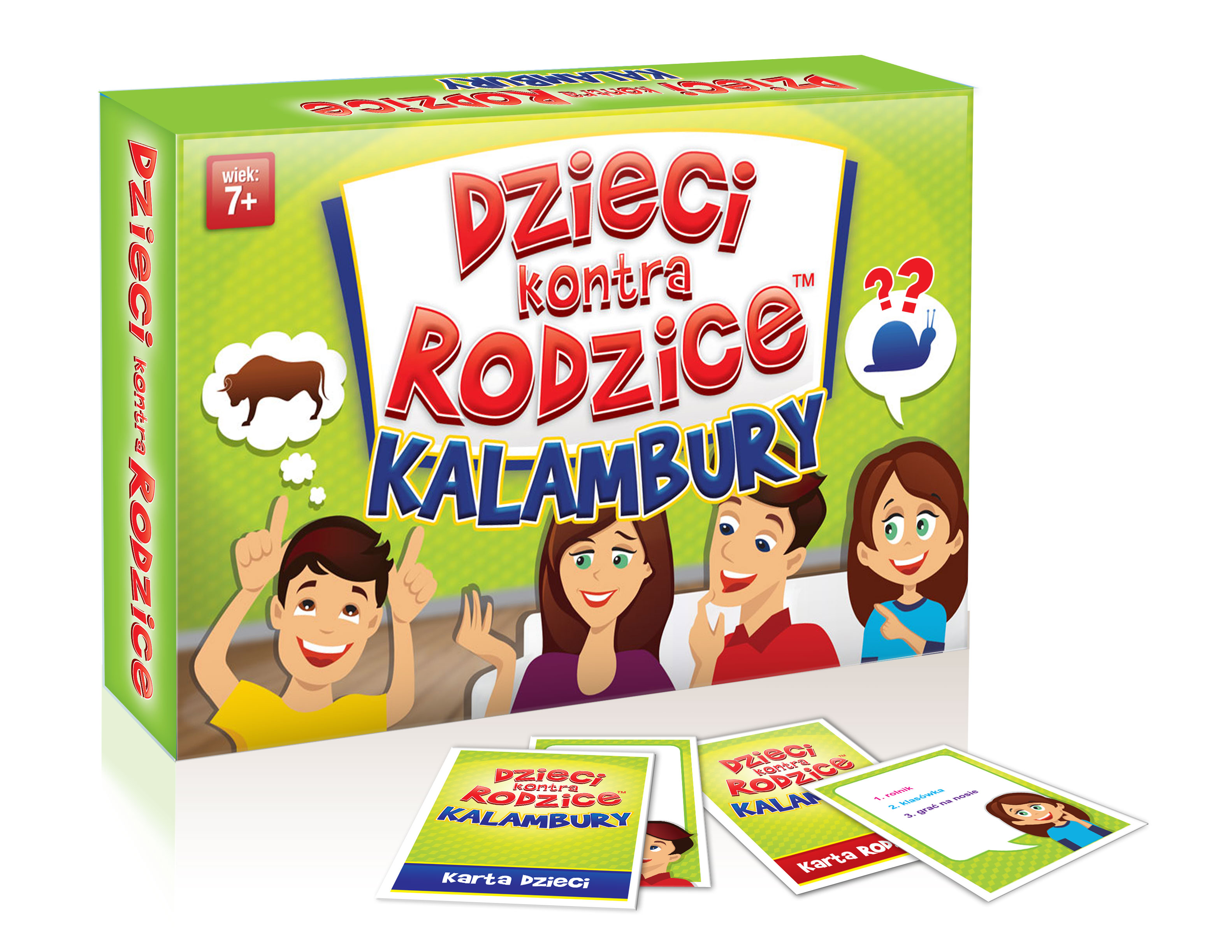 Dzieci kontra Rodzice. Kalambury KANGUR – rodzinna gra edukacyjna z 162 hasłami