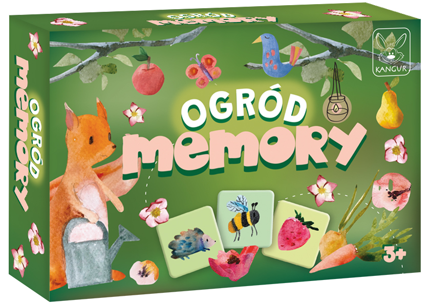Zestaw kart gry Memory Ogród z motywami roślinnymi i zwierzęcymi KANGUR