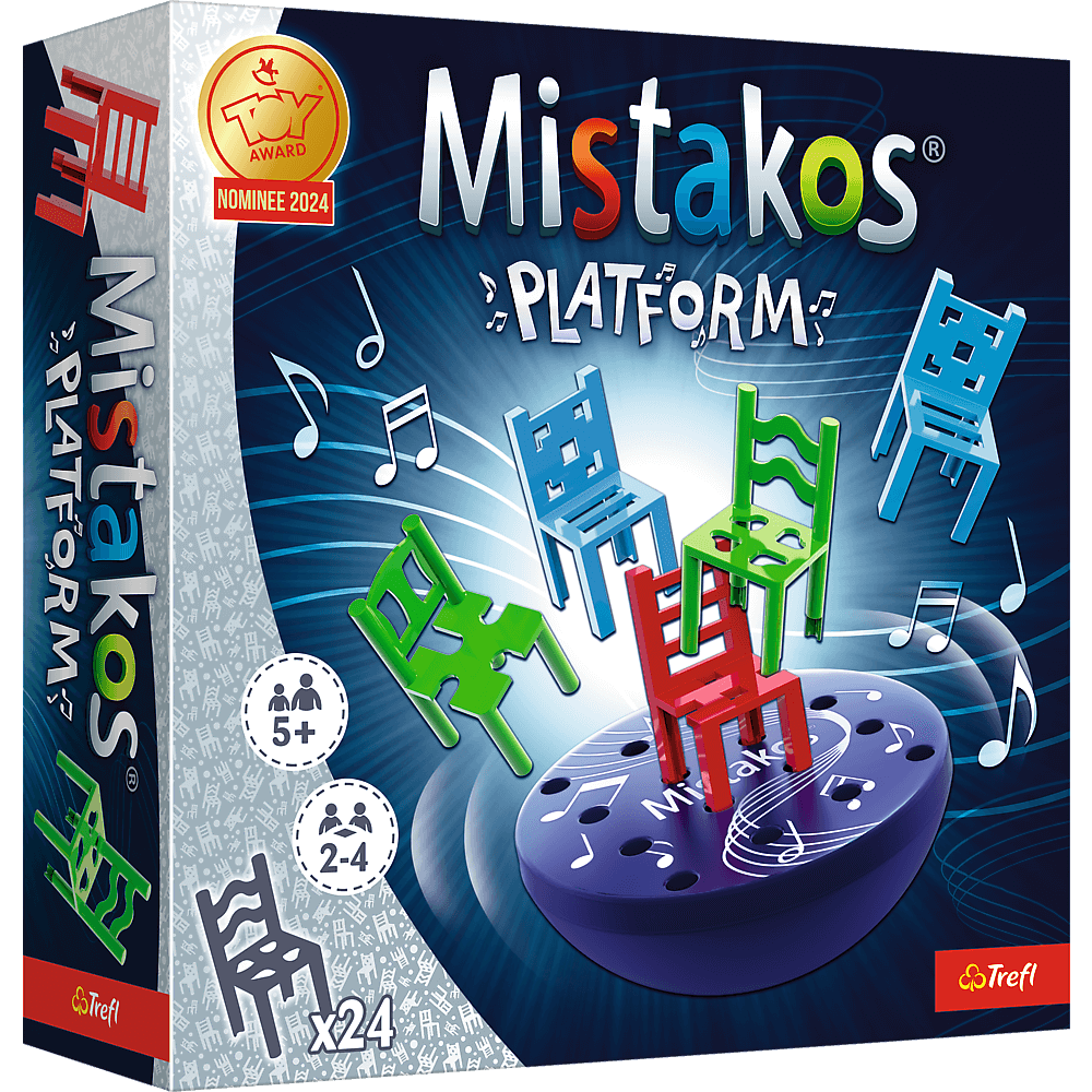 Elektroniczna platforma gry Mistakos Platform z krzesełkami
