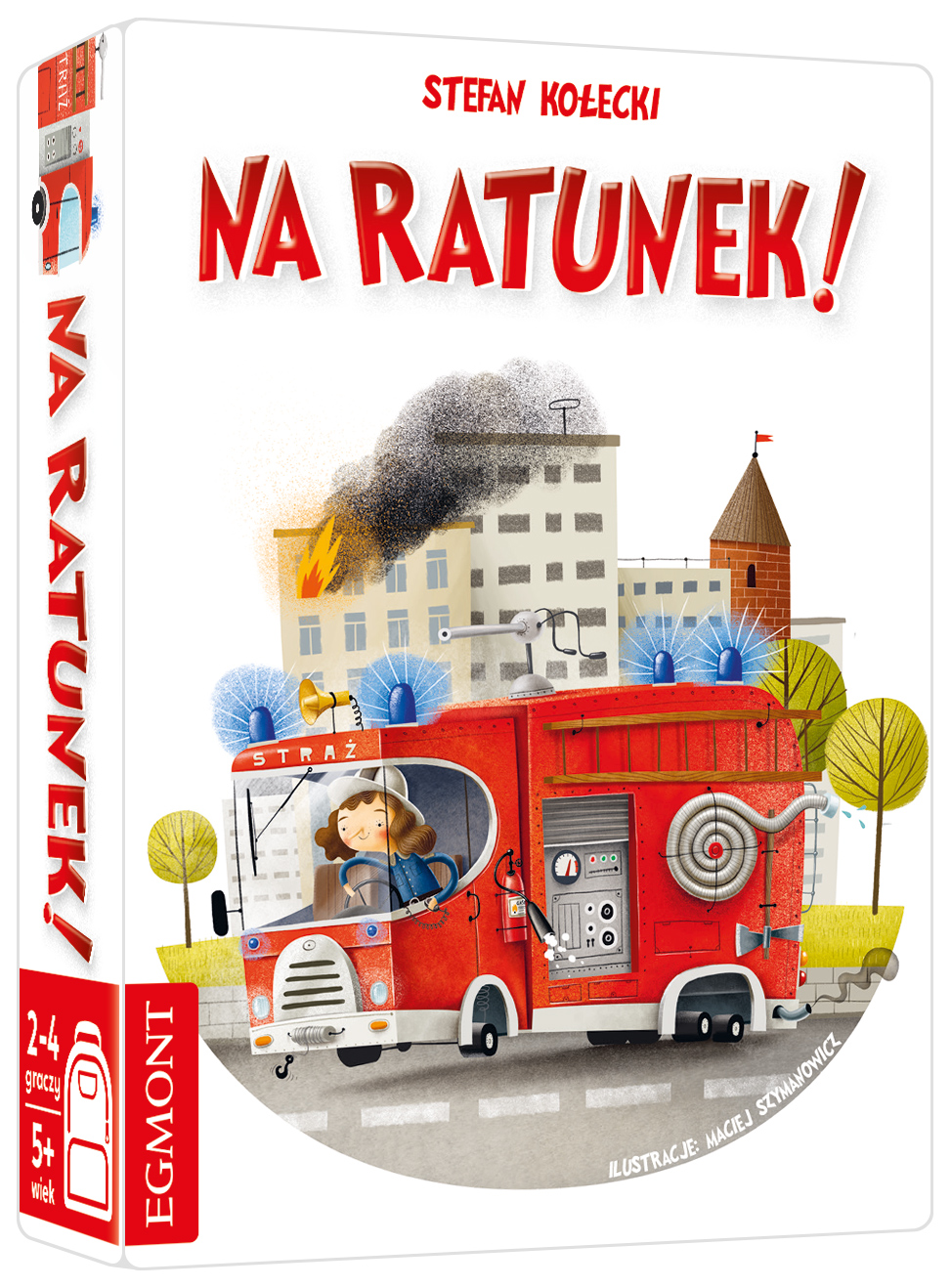 Na ratunek! gra memory pojazdy ratunkowe Egmont PAP — kolorowa plansza i karty