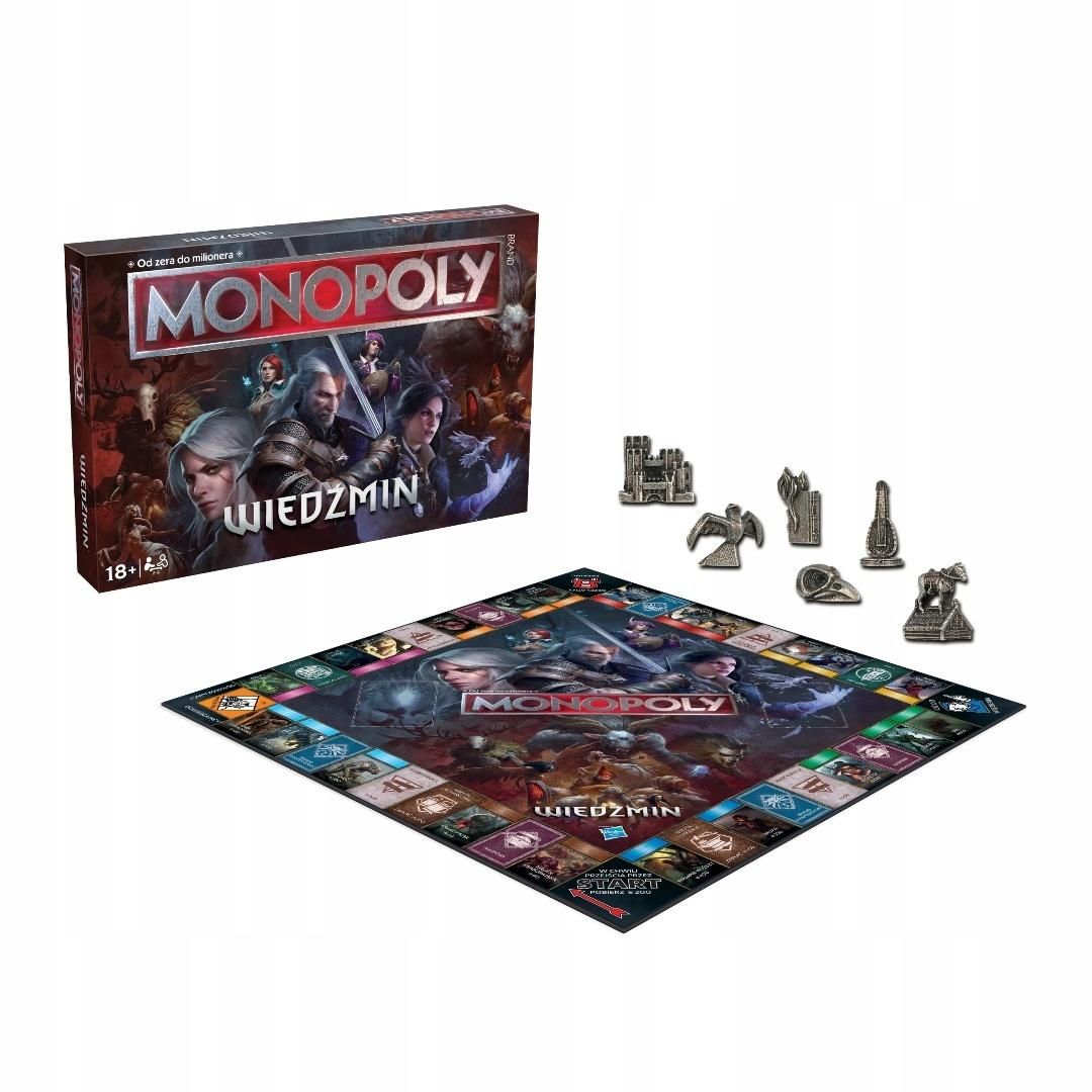 Monopoly Wiedźmin kolekcjonerska gra planszowa Winning Moves