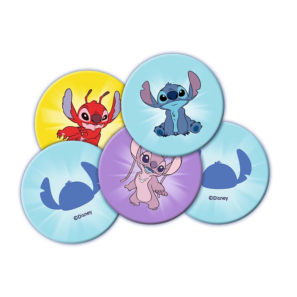 Zestaw 36 żetonów z postaciami Lilo i Stitch z gry Memos