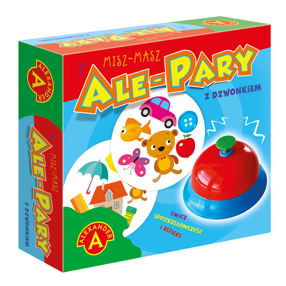 Karty do wyszukiwania wspólnych obrazków w grze Ale Pary z Dzwonkiem ALEXANDER GRY