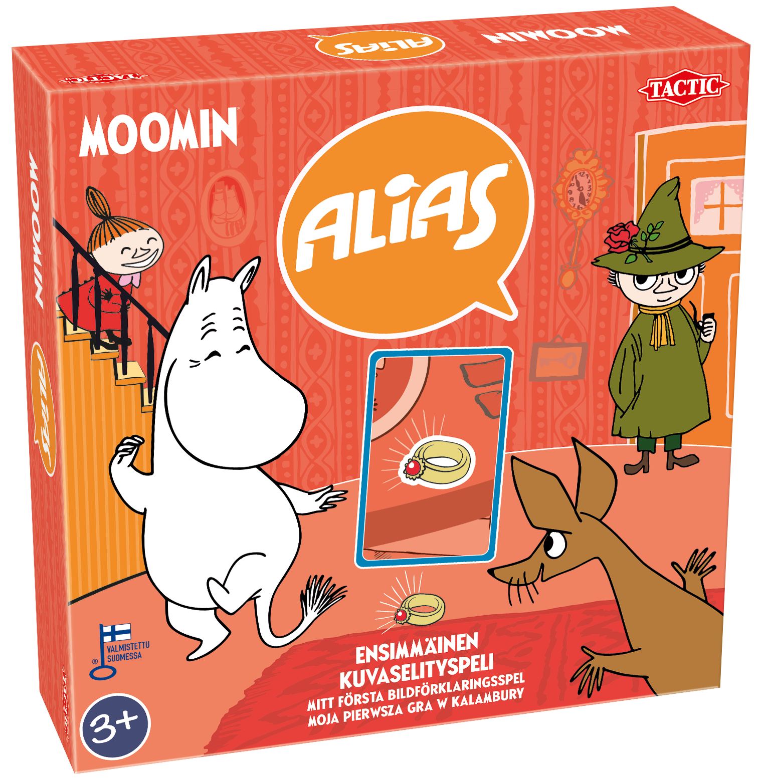Alias Muminki – rodzinna gra planszowa TACTIC GAMES z planszą 250x250 mm