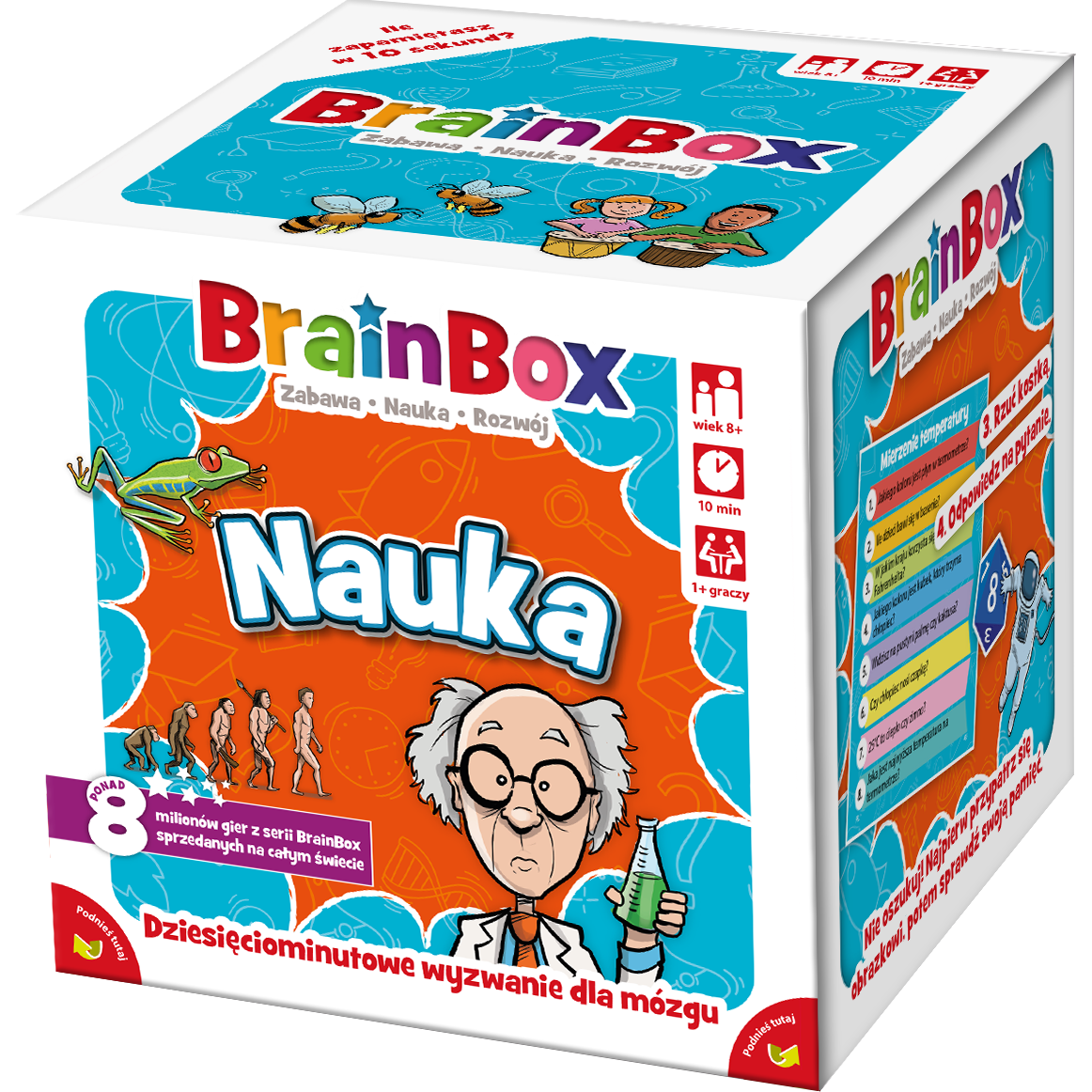 BrainBox Nauka edukacyjna gra pamięciowa REBEL z 55 kartami 121x121 mm