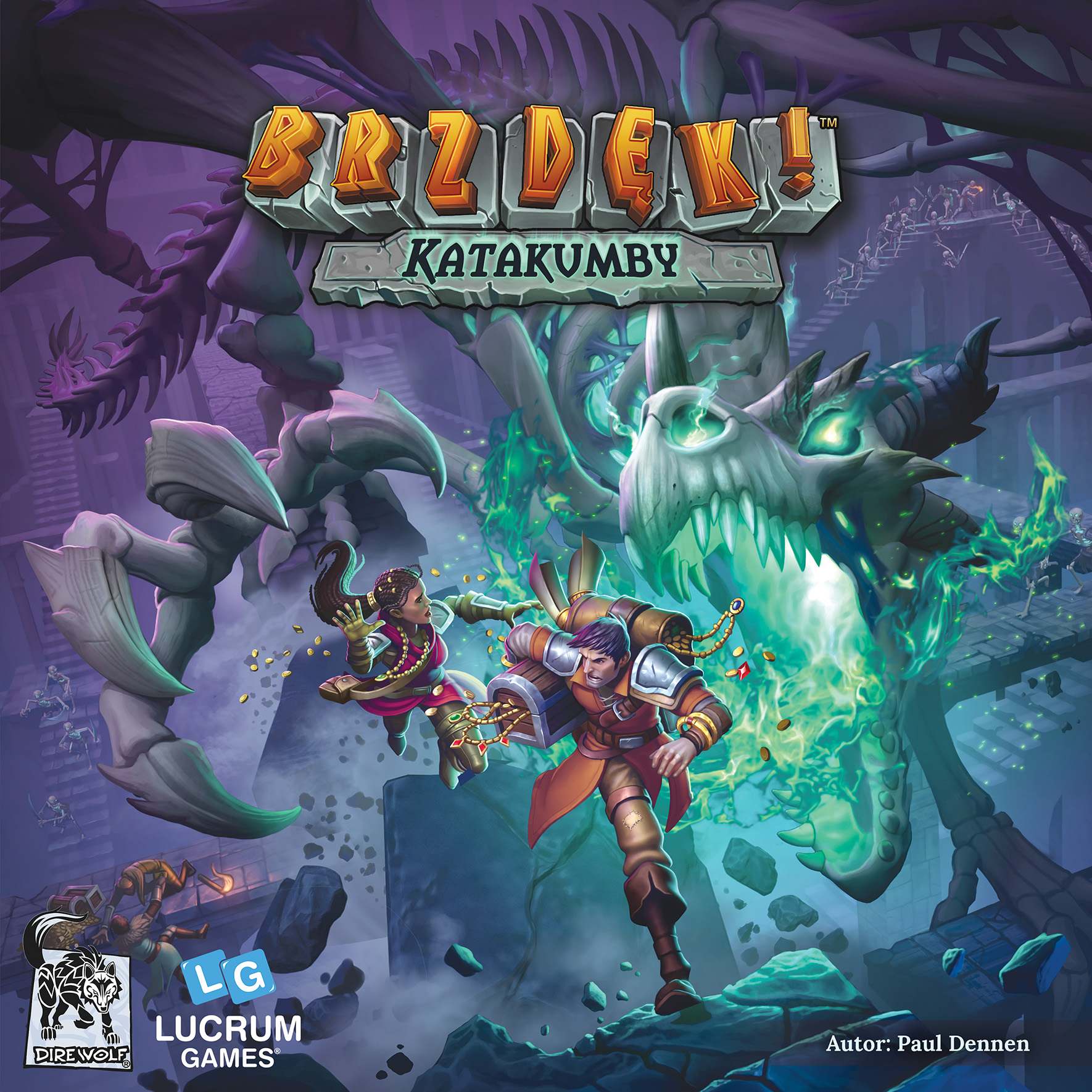 Brzdęk! Katakumby strategiczna gra planszowa Lucrum Games z planszą 298x298 mm