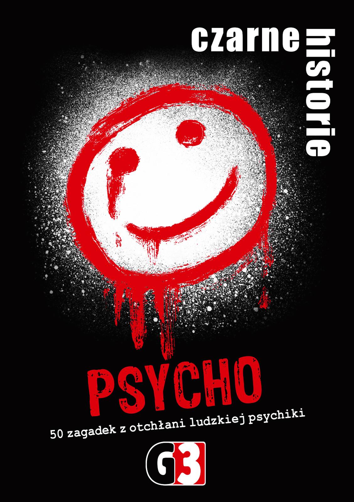 Gra G3 Czarne historie Psycho z kartami do wspólnego rozwiązywania zagadek