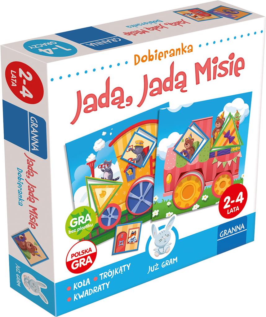 Plansze i elementy układanki Jadą, jadą misie od GRANNA
