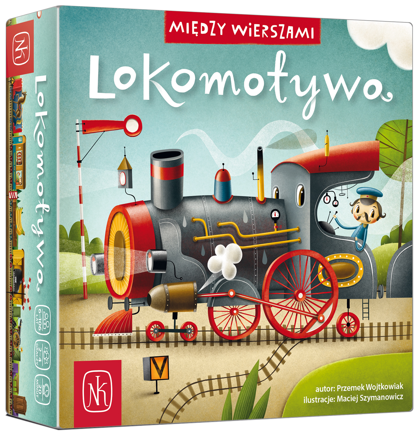 Rodzinna gra karciana Lokomotywa NASZA KSIĘGARNIA inspirowana wierszem Juliana Tuwima