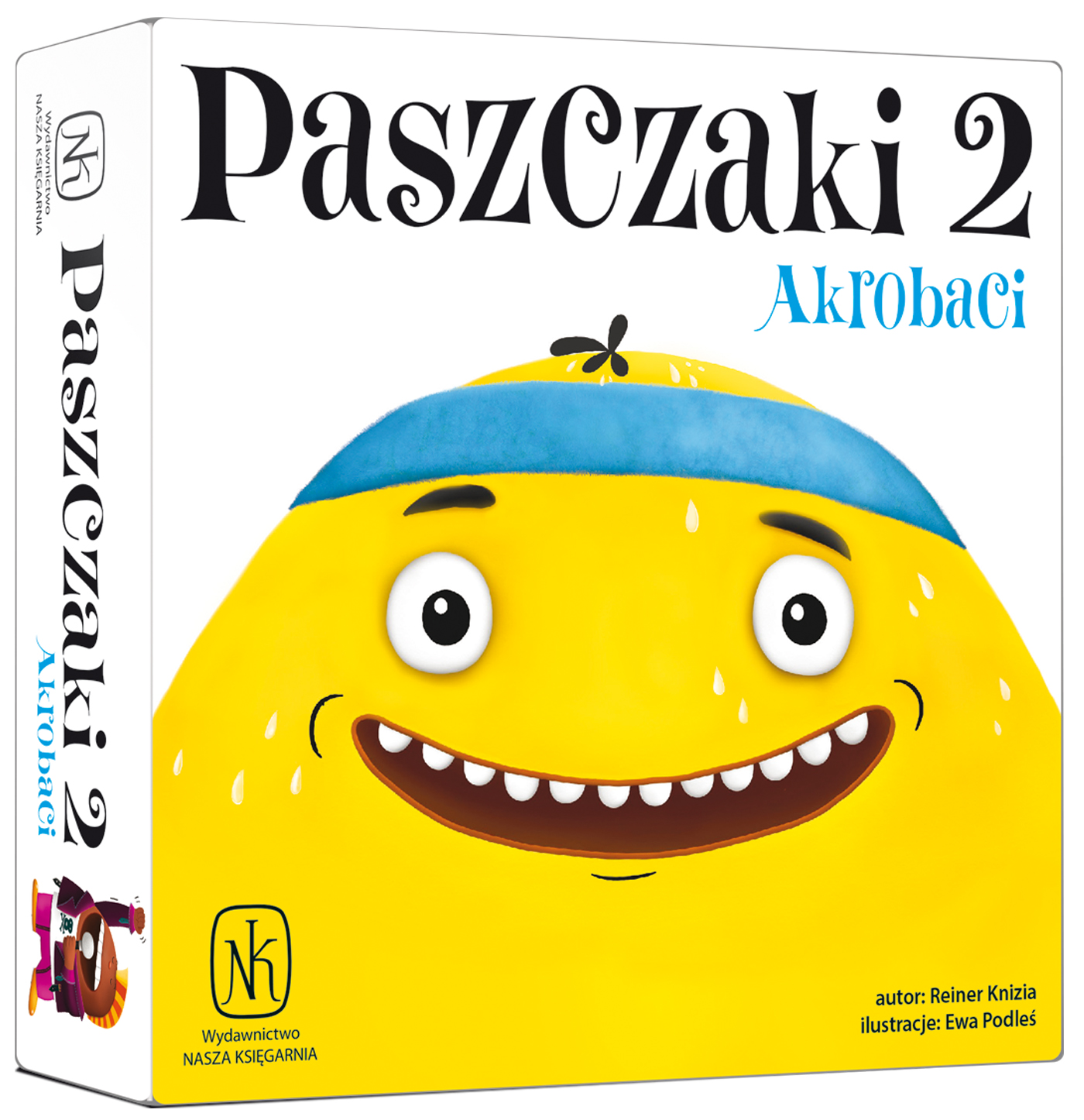 Paszczaki 2: Akrobaci gra karciana NASZA KSIĘGARNIA - widok kart i pudełka