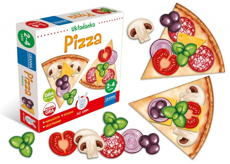 Układanka edukacyjna Pizza GRANNA z elementami pizzy