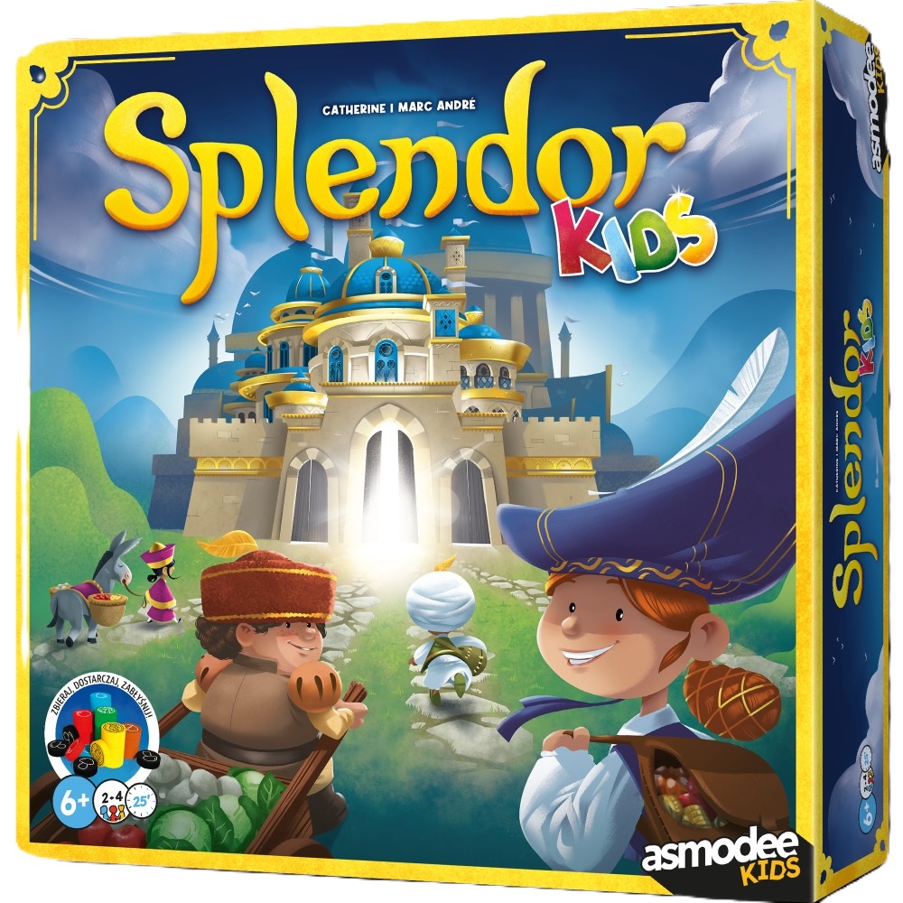 Splendor Kids gra strategiczna dla dzieci REBEL z planszą i elementami