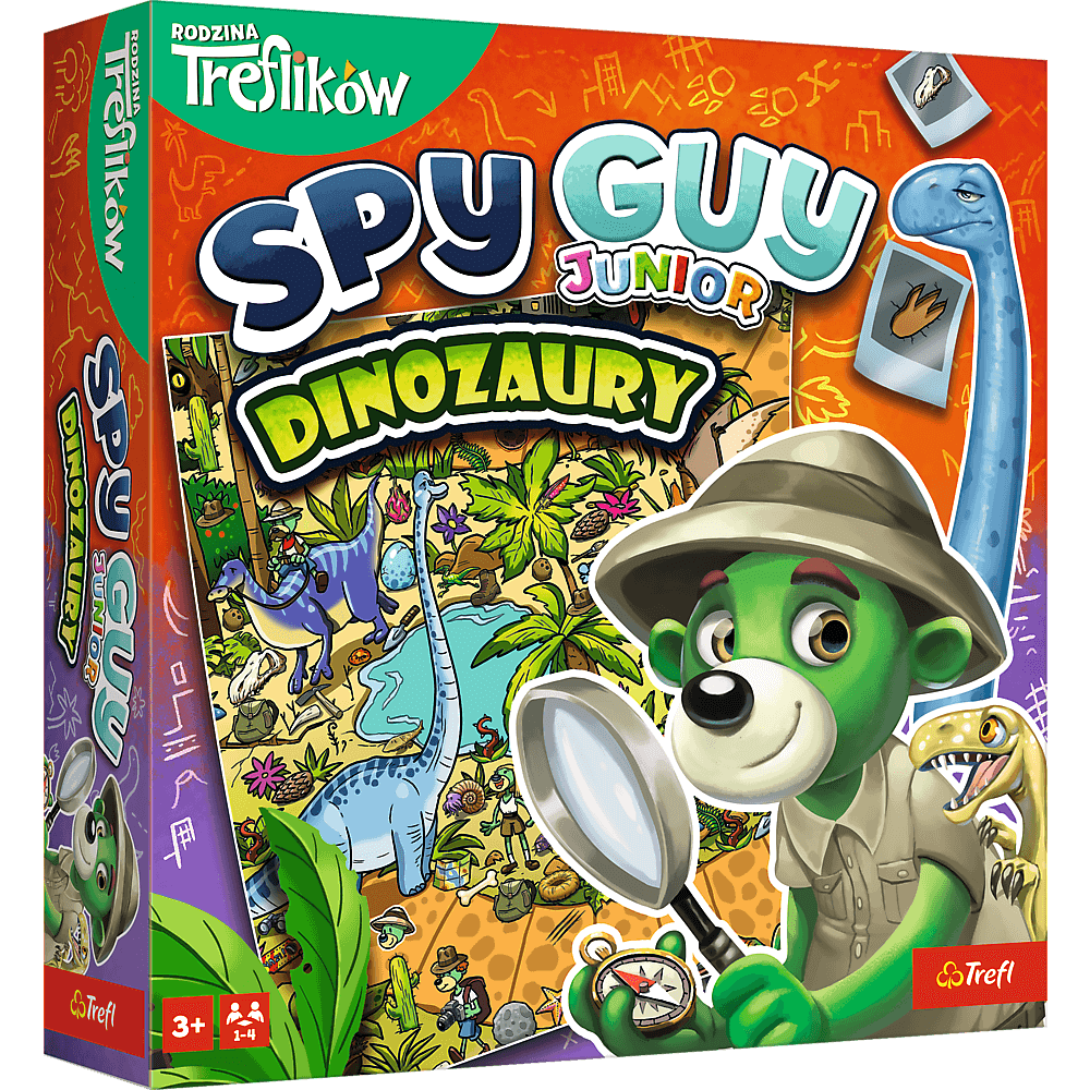 Plansza gry Spy Guy Junior Dinozaury 258x258 mm od Trefl PAP