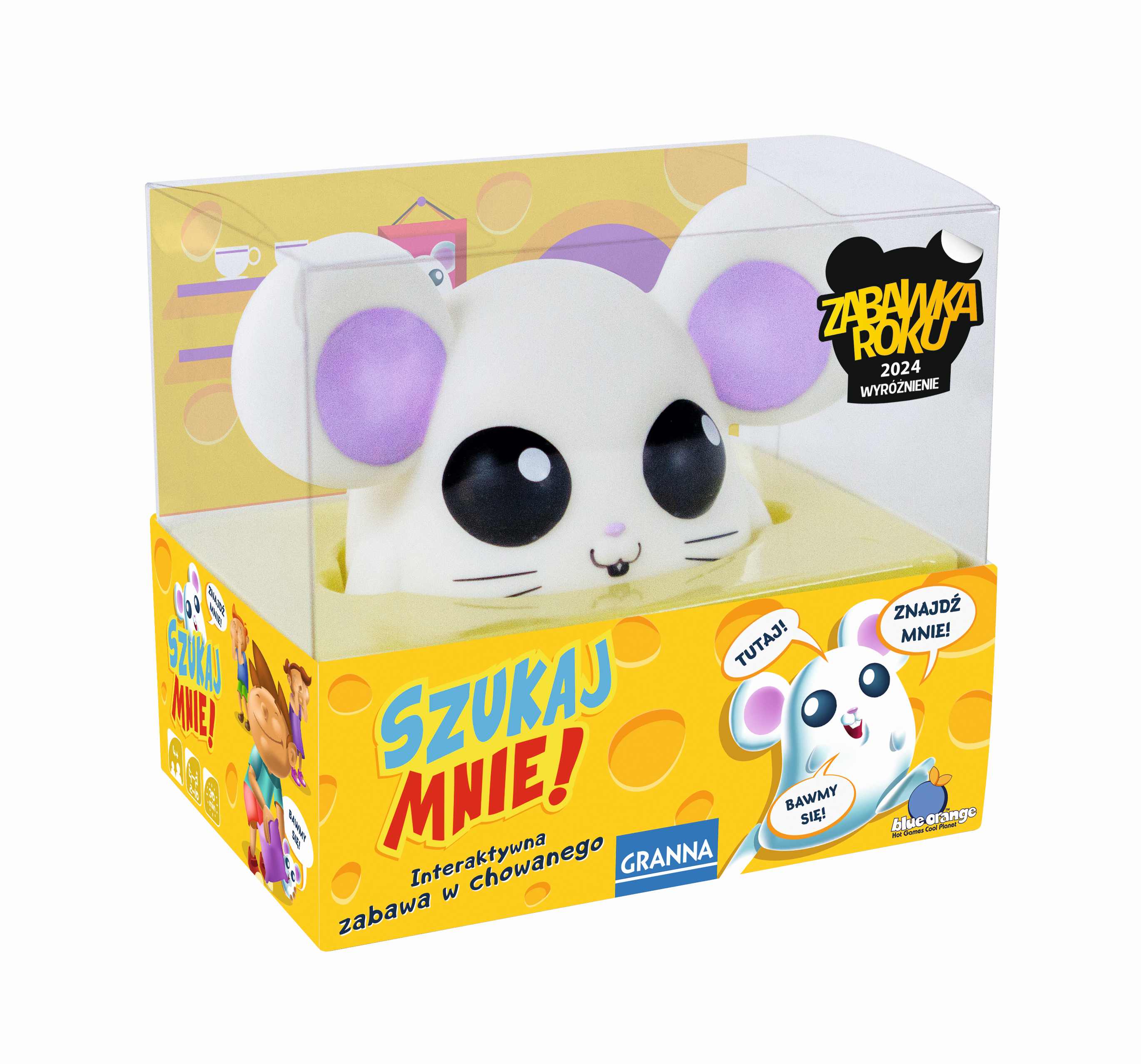 Gra Szukaj mnie! z myszką, której dźwięku nasłuchują szukający gracze