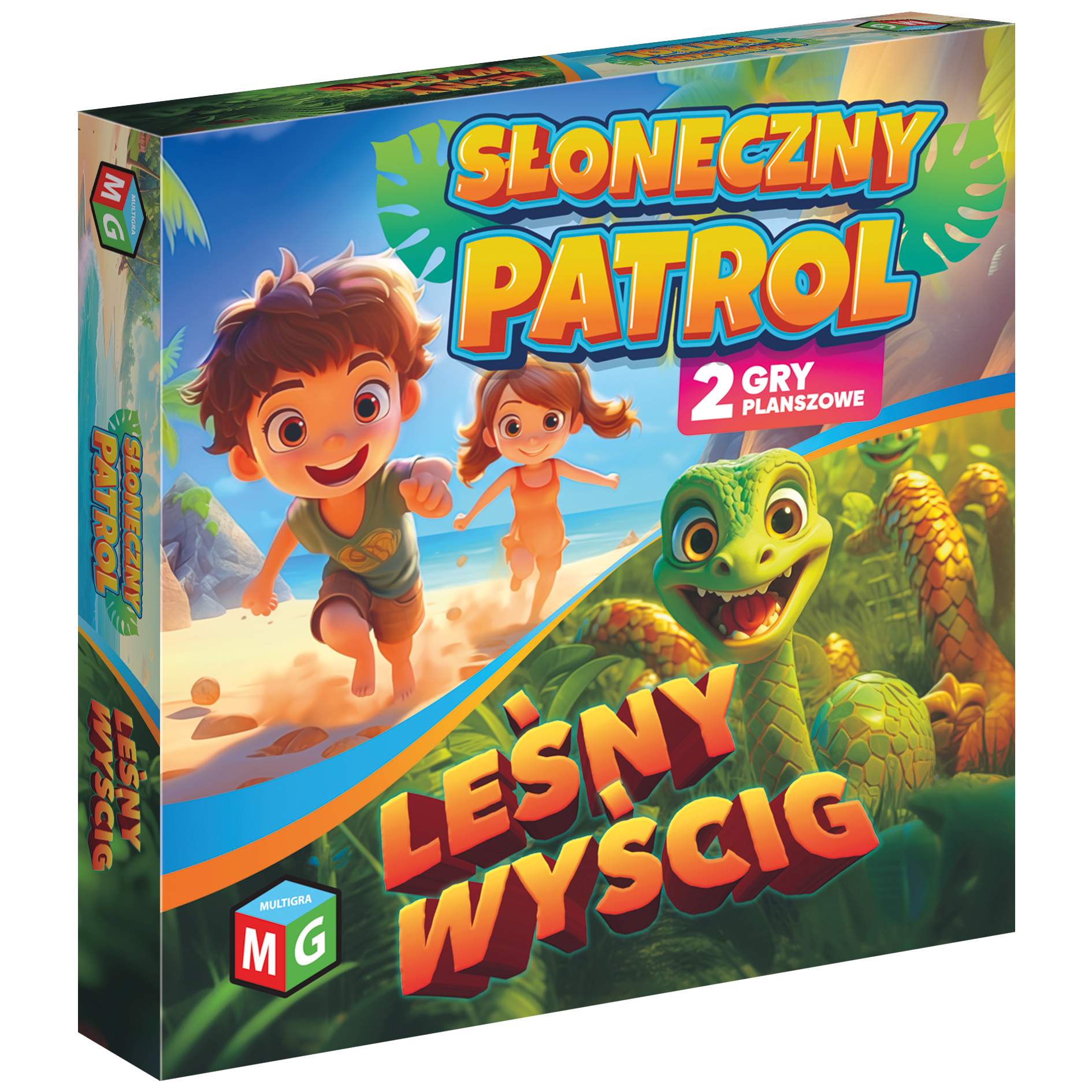 Plansza i elementy gry Słoneczny Patrol / Leśny Wyścig 2w1 MULTIGRA
