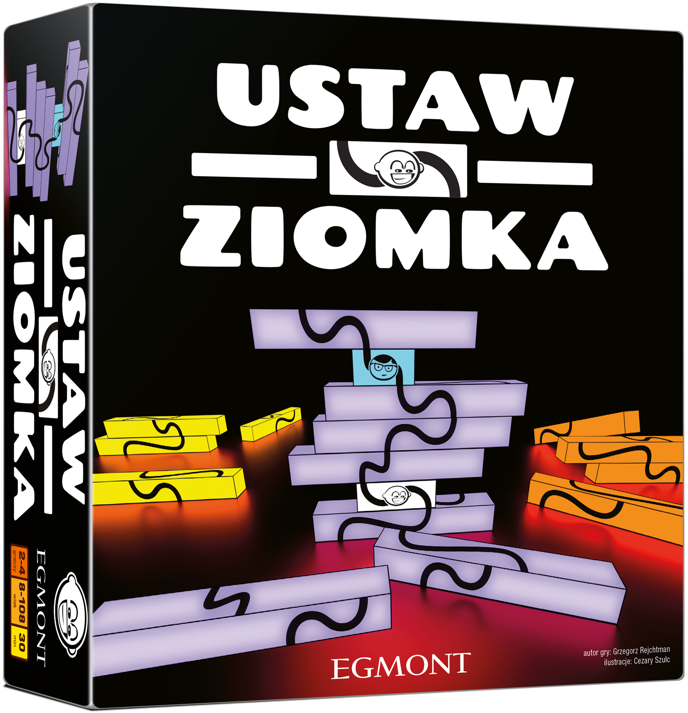 Gra konstrukcyjna Ustaw Ziomka Egmont PAP – plansza i elementy do układania