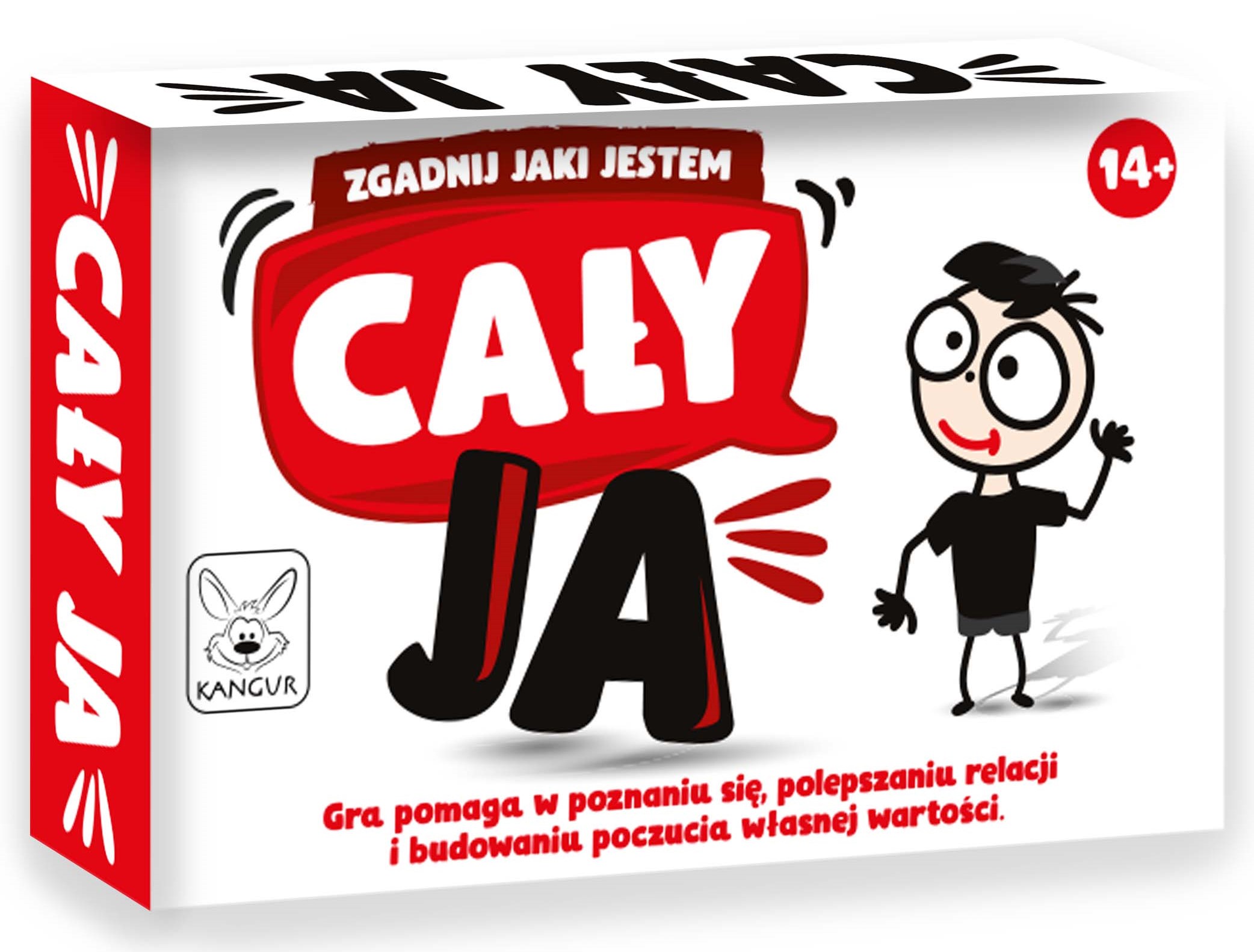 Gra Cały Ja KANGUR, dodatkowy widok produktu do rozmów o emocjach i poznawaniu siebie.