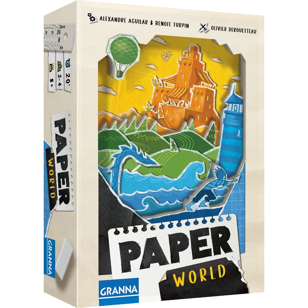 Krajobrazowa gra karciana Paper World GRANNA z łączeniem kolorów i wartości kart