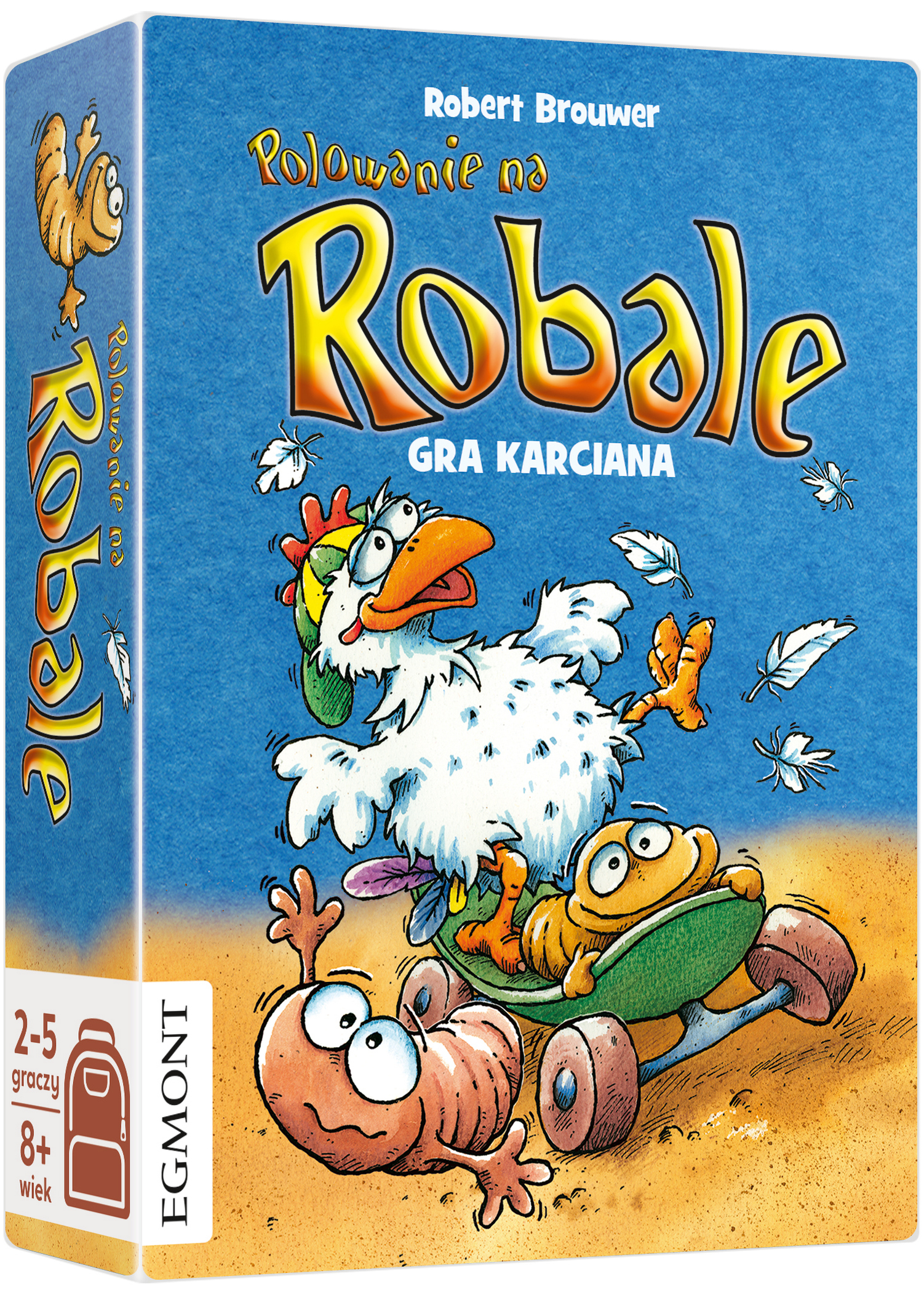 Polowanie na Robale – taktyczna gra karciana Egmont PAP, pudełko i karty