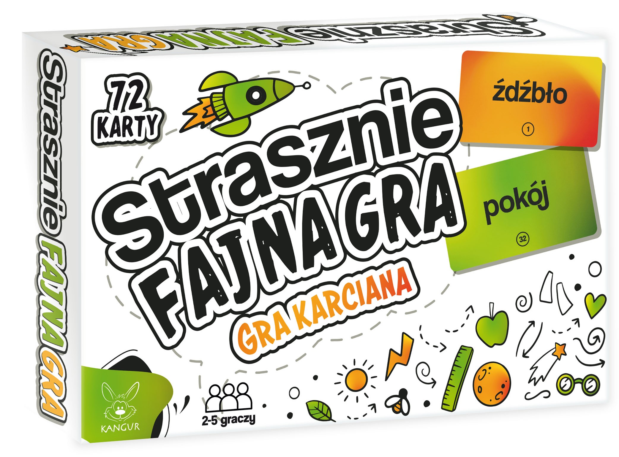 Karty gry Strasznie Fajna Gra KANGUR – szybka zabawa na refleks