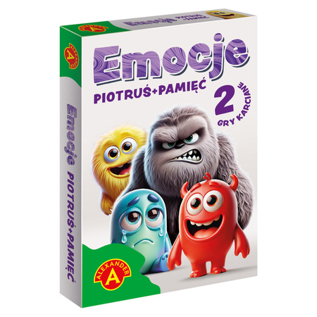 Karty edukacyjne Piotruś + Pamięć Emocje – emocje i zabawne stworki
